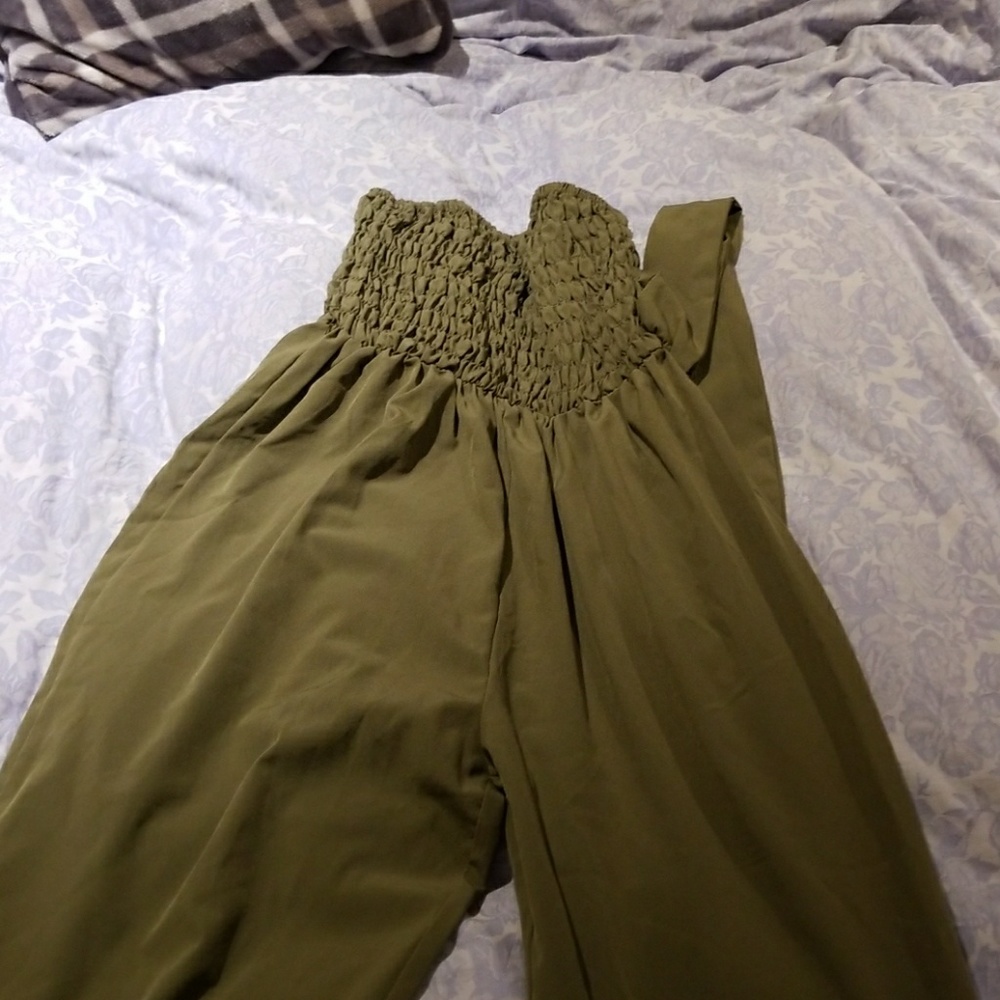 Army Green color romper